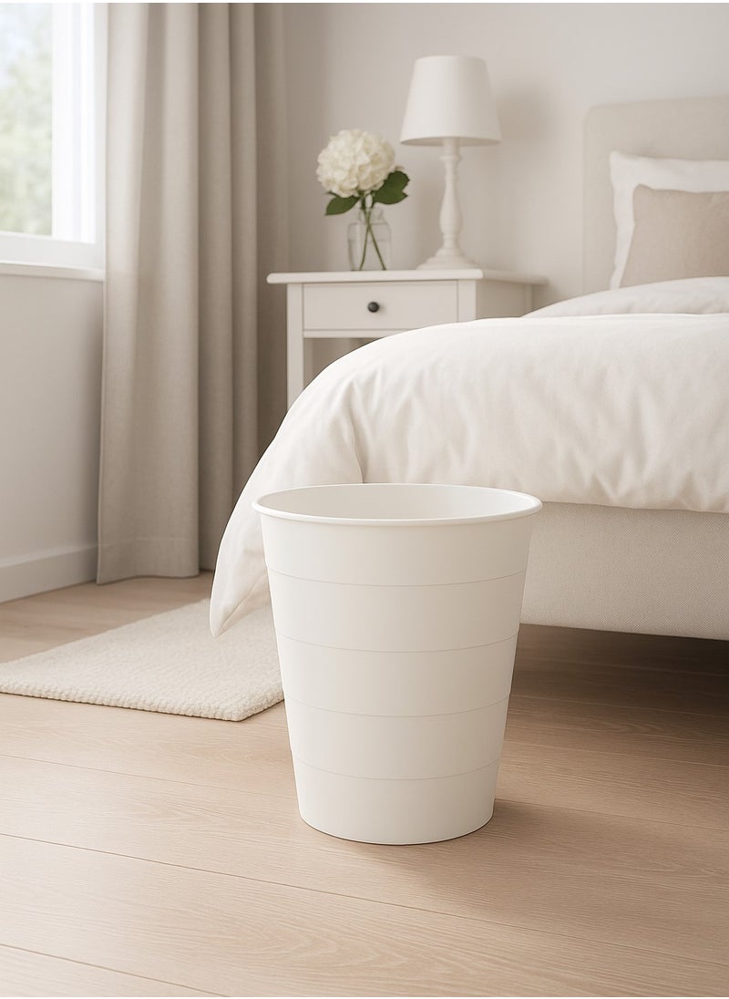 ALMUFARREJ Trash Can White Plastic  - Image 1