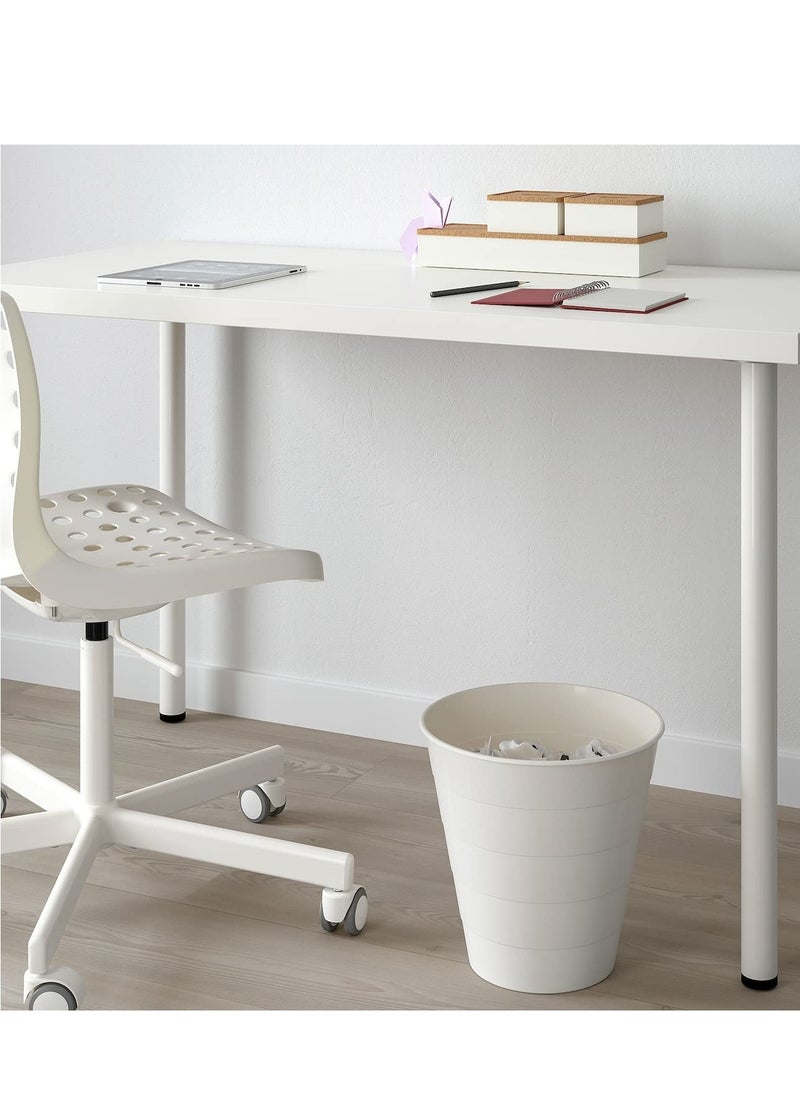 ALMUFARREJ Trash Can White Plastic  - Image 3