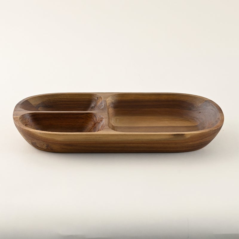 Dallaty Wooden Nuts Plate 31*17.5*3.8Cm - Image 1
