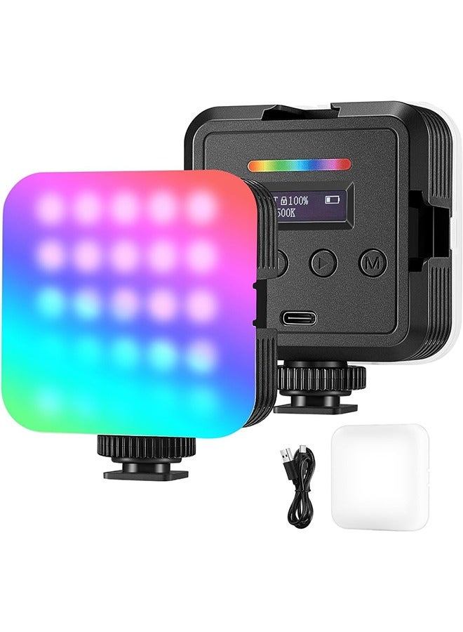 Neewer Magnetic RGB Video Light, 360° Full Color RGB61 LED Camera Light with 3 Cold Shoe Mounts/CRI 97+/20 Scene Modes/2500K-8500K/2000mAh Rechargeable Portable Photography Selfie Lighting - Image 1