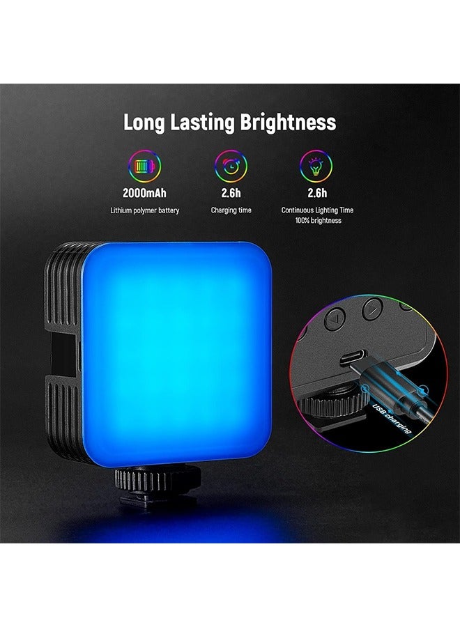 Neewer Magnetic RGB Video Light, 360° Full Color RGB61 LED Camera Light with 3 Cold Shoe Mounts/CRI 97+/20 Scene Modes/2500K-8500K/2000mAh Rechargeable Portable Photography Selfie Lighting - Image 5