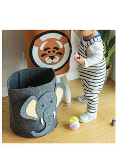 Generic Cute 3D Waterproof Felt Laundry Basket - Elephant  - Image 4