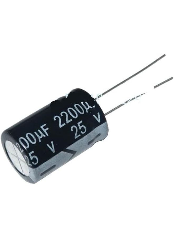 25V 2200uF 13x21mm مكثف إلكتروليتي ألومنيوم 10 قطع - Image 1