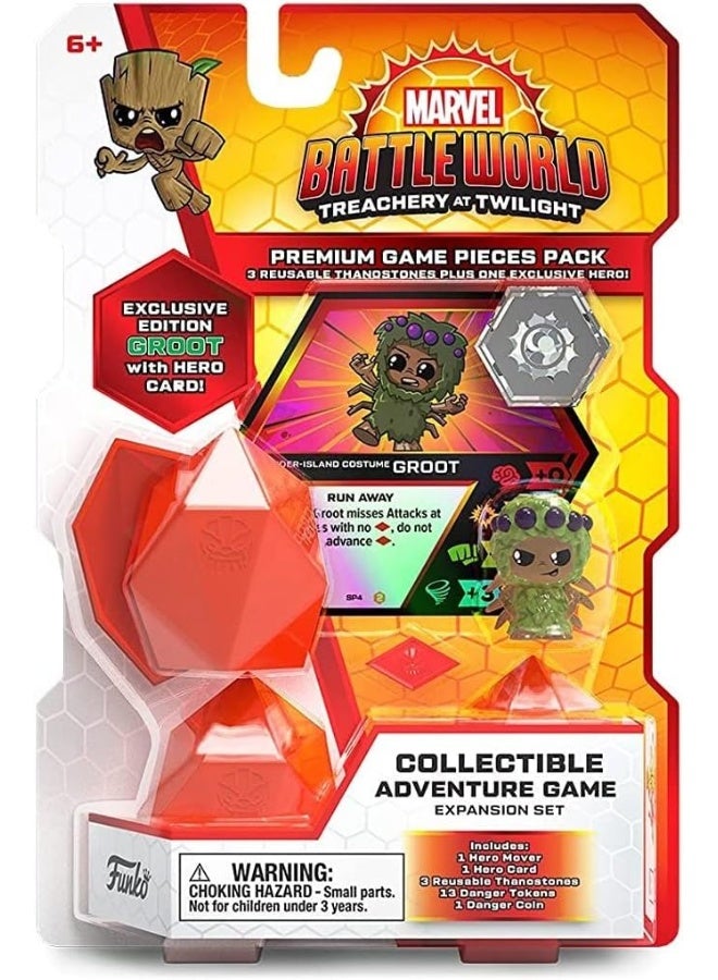 MARVEL Funko Marvel Battleworld: Treachery at Twilight Premium Pieces Pack with Spider-Island Groot 