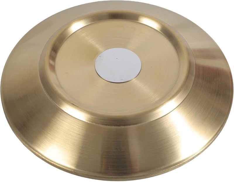 Gold Stainless Steel Shallow Wide Pet Food Bowl for Cats and Small Dogs - Image 4