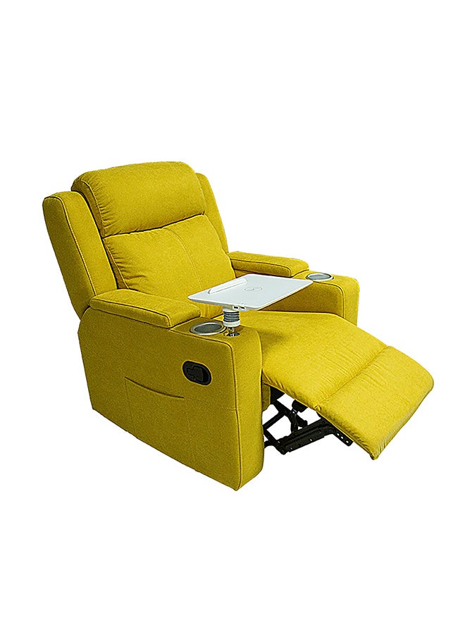 BACK COMFORT Cozy Recliner Chair – Comfortable Rocking Motion, 1-Year Warranty – Yellow Color  - Image 3