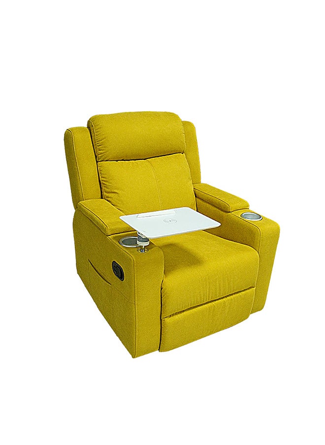 BACK COMFORT Cozy Recliner Chair – Comfortable Rocking Motion, 1-Year Warranty – Yellow Color  - Image 2