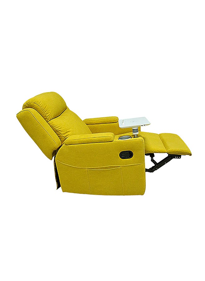 BACK COMFORT Cozy Recliner Chair – Comfortable Rocking Motion, 1-Year Warranty – Yellow Color  - Image 5