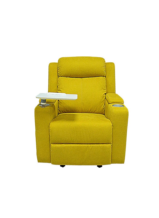 BACK COMFORT Cozy Recliner Chair – Comfortable Rocking Motion, 1-Year Warranty – Yellow Color  - Image 1