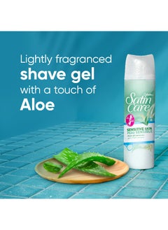 Gillette Gillette Satin Care Shaving Gel Sensitive, 7 oz  - Image 4