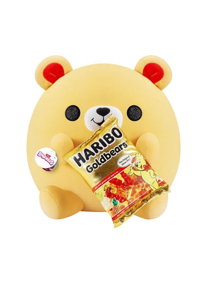 ZURU Snackles Gold Bear Holding Haribo Plush Toy (35 cm)  - Image 1