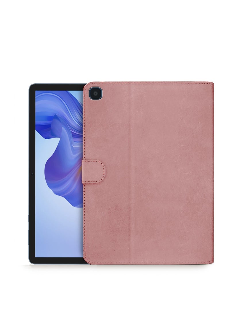 Wtech PU Leather Magnetic Closure Flip Case Cover For Honor Pad X8 / Honor Pad X8 Lite 2022 Rose Gold - Image 1