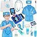 IVENRXIU Doctor Kit for Kids 17 Pcs Medical Play Set with Bag and Dress Up Costume for Toddlers 35 Pretend Play Toys for Kids Boys and Girls Halloween Christmas Birthday Gifts - Image 2