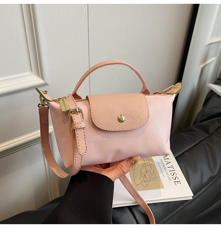 SANIKAWA Fashion Mini Crossbody Bag, Handbags Purses with Adjustable Strap for Women, Ladies Shoulder Totes Bag (Light Pink) - Image 2