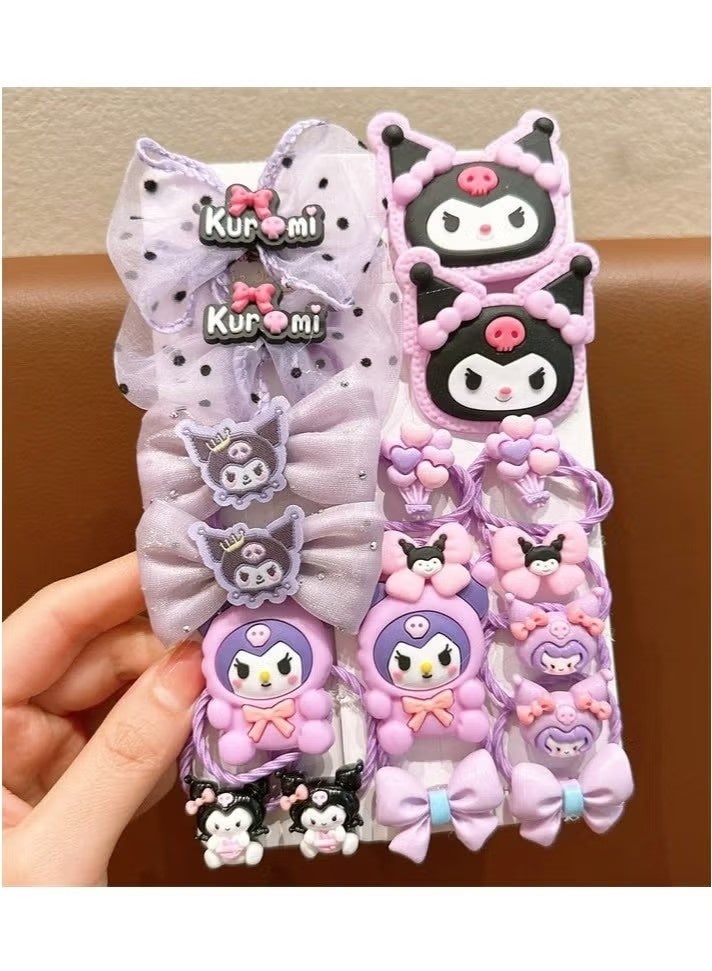 Sanrio Kuromi children's rubber band for girls does not hurt hair and has good elasticity - Image 1