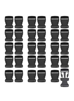 30 Pcs 1 1/2 Inch Side Release Buckles, Heavy Duty Plastic Buckles Clips Black Adjustable Quick Release Buckle, Backpack Buckle Replacement For Nylon Webbing Straps Belt Dog Collars (38Mm) - pzsku/ZE9E9DDBF94307D35AC84Z/45/_/1734348039/022796c8-1fd3-4197-bda1-8ec12e73bda5