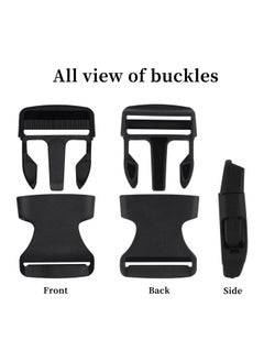 30 Pcs 1 1/2 Inch Side Release Buckles, Heavy Duty Plastic Buckles Clips Black Adjustable Quick Release Buckle, Backpack Buckle Replacement For Nylon Webbing Straps Belt Dog Collars (38Mm) - pzsku/ZE9E9DDBF94307D35AC84Z/45/_/1734348132/474dab6c-0949-4852-a71f-bb737bb958cd