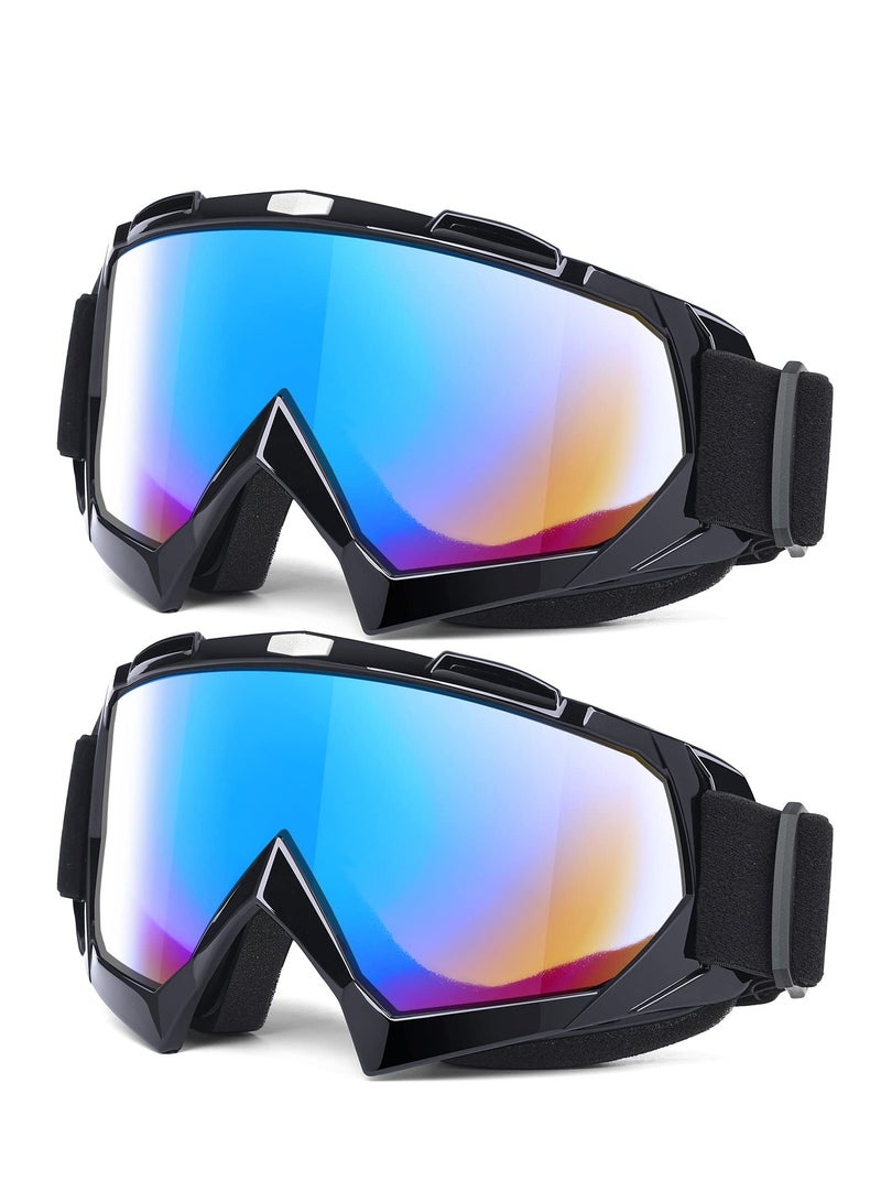 KASTWAVE Adult Dirt Bike Goggles, KASTWAVE 2-Pack ATV Motorcycle Goggles for Youth, Dirt Bike Goggles, Windproof ATV Goggles, Dust Proof Racing Goggles for Child, Youth, Teens, Men and Women - Image 1