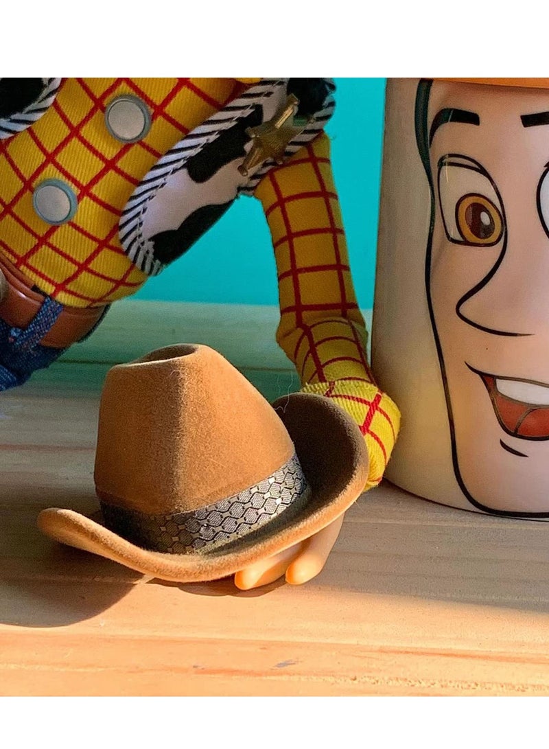 Excefore Jewelry Box, Creative Cowboy Hat Jewelry Case, Small Jewelry Box Travel Case, Premium Fashion Velvet Ring Box, Western Cowboy Hat Jewelry Organizer, Vintage Ring Box for Wedding Ceremony (Brown) - Image 5