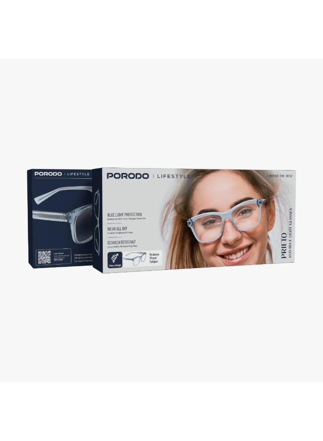 Porodo Lifestyle Prieto Anti-Blue Light Glasses – Lightweight TR90 Frame, Eye Strain Reduction - Image 4