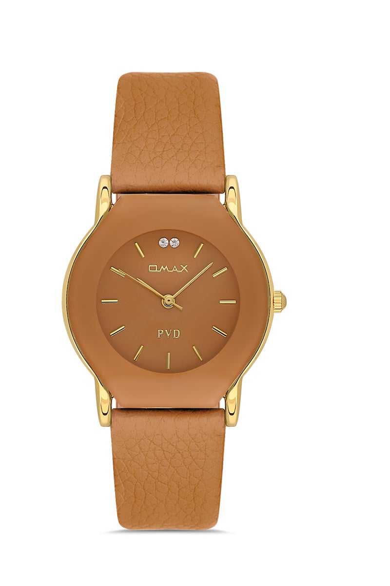 OMAX Women’s Wrist-Watch | Analog | Leather Strap | Elegant Design - Image 1