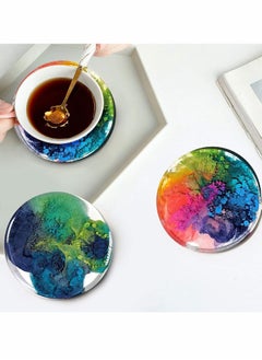 Excefore Coaster Resin Mould,4PCS Coaster Silicone Mould for Epoxy Resin with Storage Box Mould, Upgraded Coaster Moulds for Resin Casting, Epoxy Resin Moulds for DIY Resin, Cups Mats, Home Decoration  - Image 2