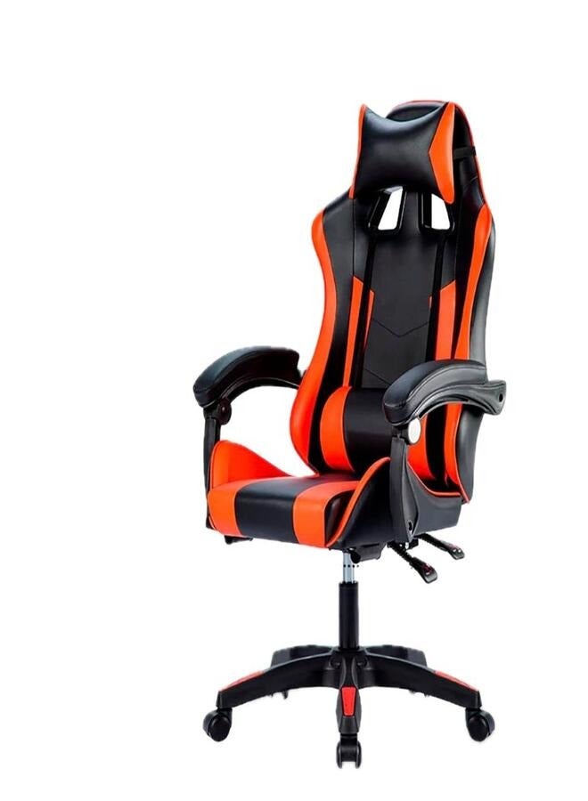 Adjustable gaming chair with head support pillow 