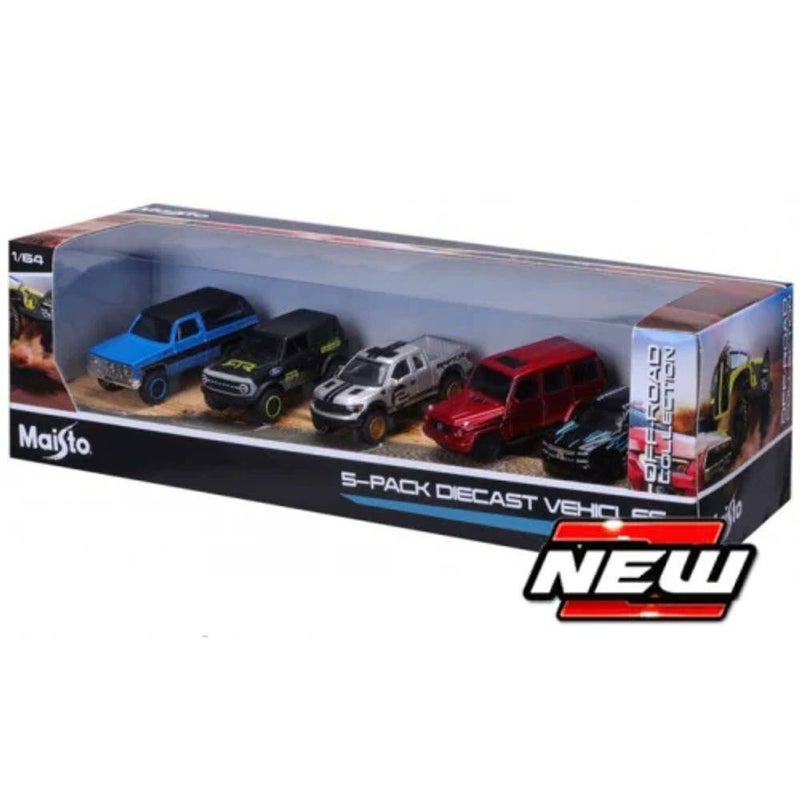 Maisto Off-Road Collection Die-cast Vehicles 5-Pack (1:64)