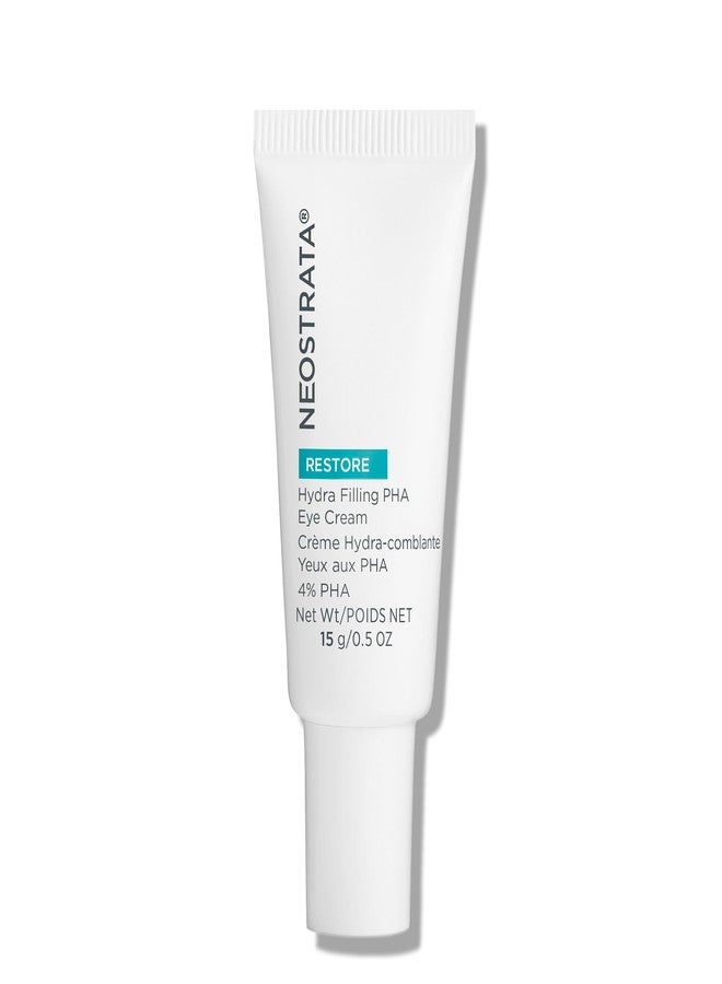 Neostrata كريم العين NEOSTRATA RESTORE Hydra Filling PHA، علاج مرطب ورافع لمكافحة الشيخوخة للخطوط الدقيقة والتجاعيد مع حمض الهيالورونيك، فيتامين C و E، ومستخلص الشاي الأخضر، 0.5 أونصة - Image 1