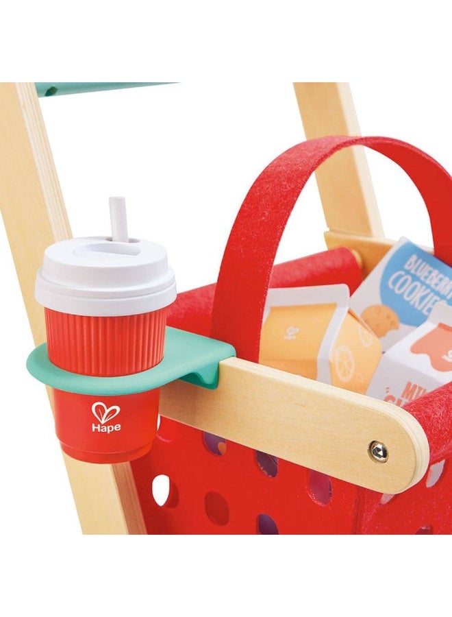 Hape عربة تسوق هابي الممتعة الخشبية (7 قطع) - Image 2