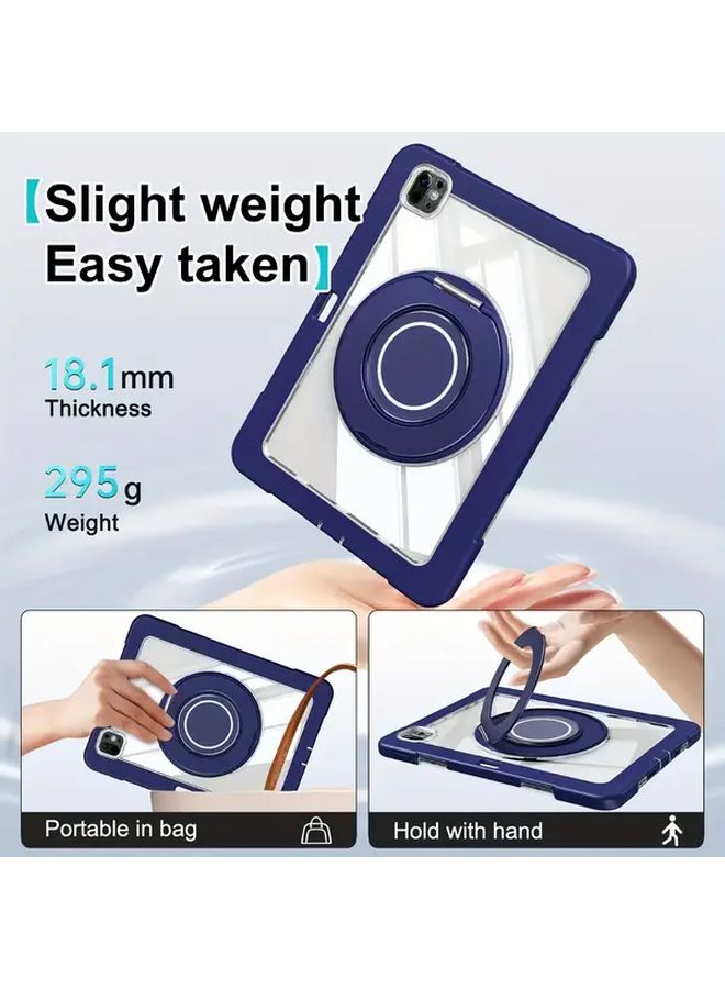 Suitable For iPad 10th 10 9 Inch 2022 Black Drop Proof 720 Degree Rotating Tablet Case With Screen Cover And Foldable Stand Portable Wall Mount Bracket - Image 3