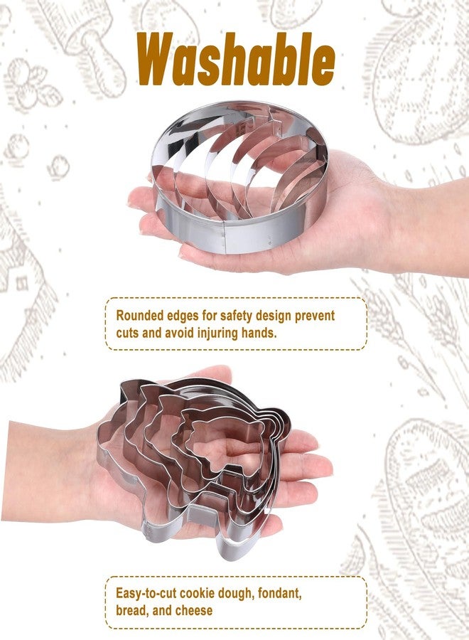 HaiFafafaing Concha Cutter and Pig Cookie Cutter Mexican - Stainless Steel Concha Cutters and Pig Cookie Cutters for Mexican Pastries and Hot Chocolate - Image 3