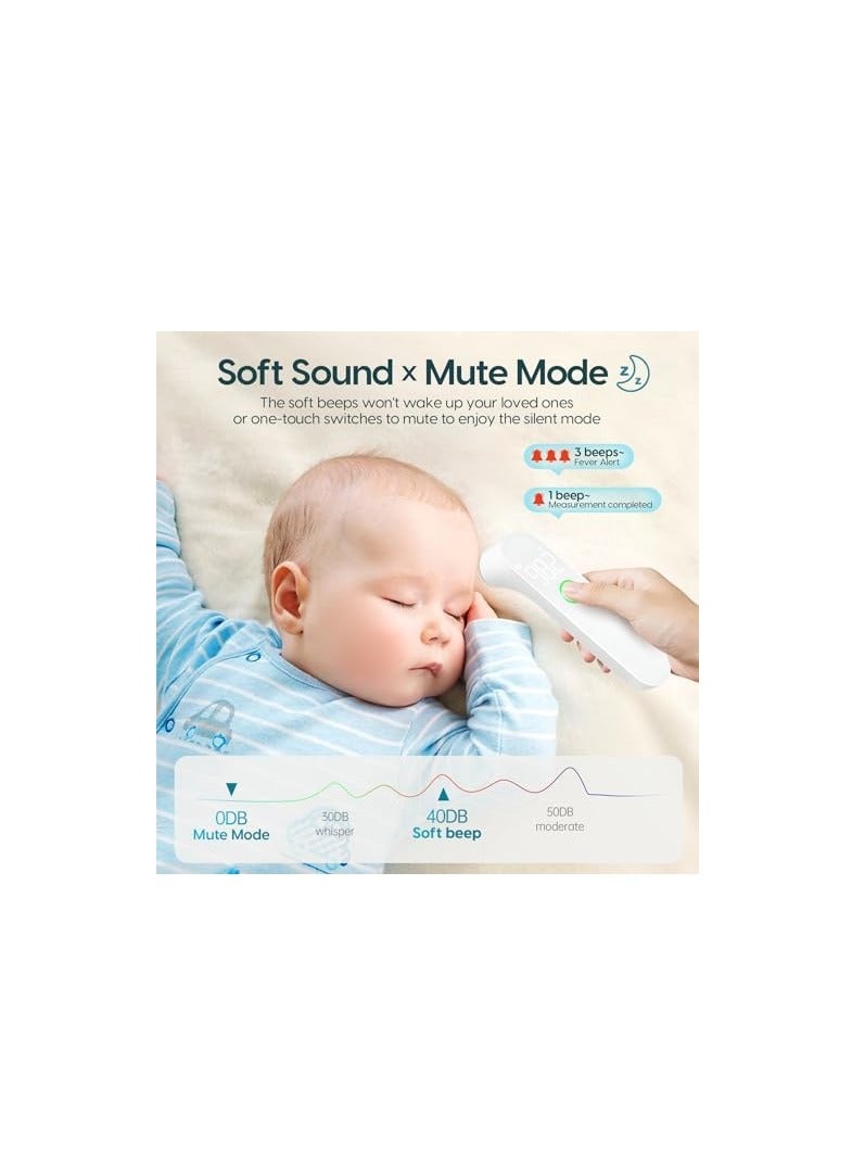 general Thermometer for Adults and Kids, Fast Accurate Baby Thermometer, Fever Alarm & Mute Mode, Baby Essentials - Lifetime Support - Image 4