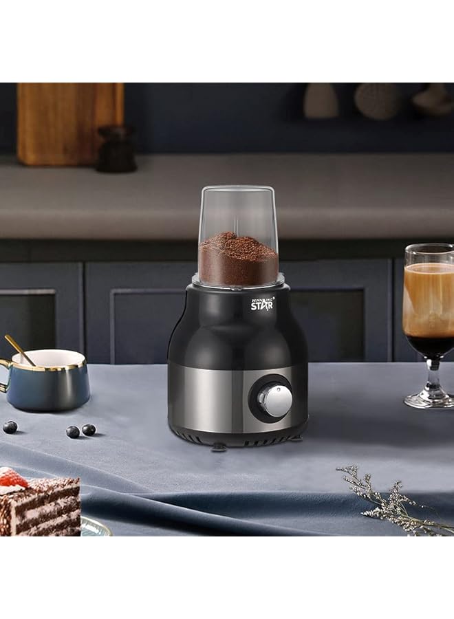 AMERTEER Blender And Food Processor Combo, 350W | Food Processor, Fresh Juice Blender With Food Chopper And Grinder | Food Processors Blender Combo For Shakes, Smoothies, Meat, Vegetables, Coffee Bean - Image 3