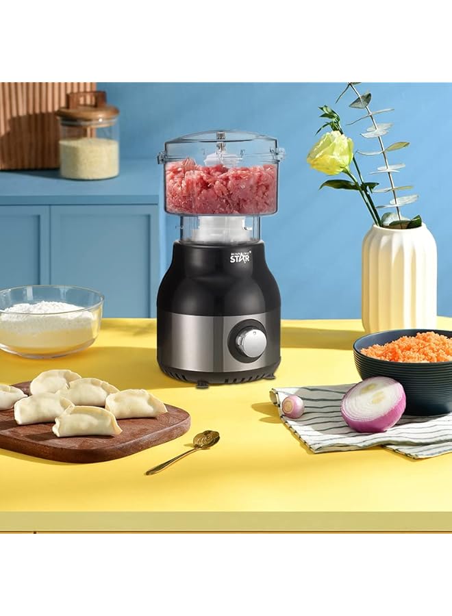 AMERTEER Blender And Food Processor Combo, 350W | Food Processor, Fresh Juice Blender With Food Chopper And Grinder | Food Processors Blender Combo For Shakes, Smoothies, Meat, Vegetables, Coffee Bean - Image 5