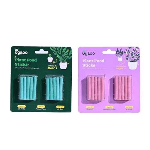 UGAOO Plant Food Fertilizer + Bloom Sticks Combo For All Home Garden Indoor & Outdoor Plants - Pack of 40(20 Fertilizer+20 Bloom Sticks) - Image 1