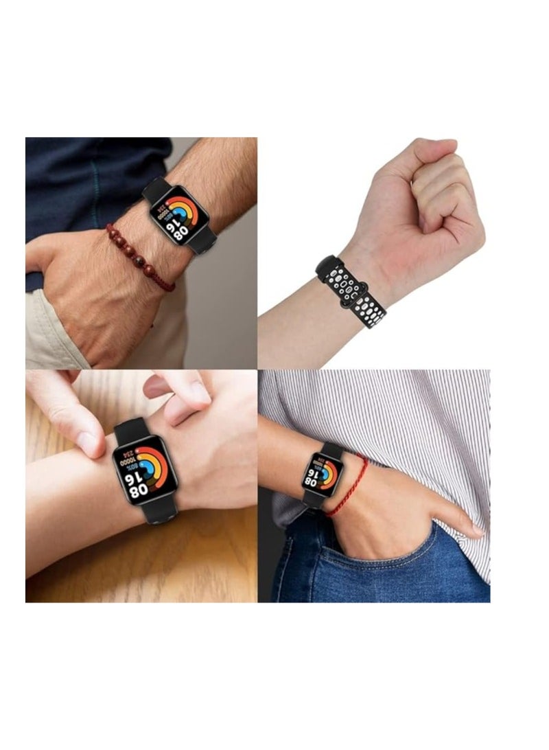 color Silicon Replacement Strap For Compatible with Redmi watch 2 Lite/redmi watch 2 / xioami poco watch/mi watch 2 Lite - Image 3