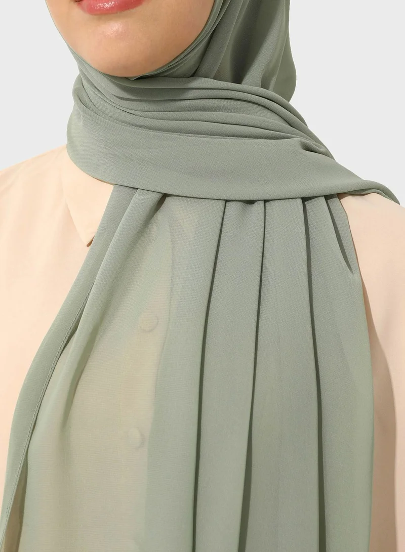 Tuva Shawl by Modanisa Chiffon Lightweight Scarves