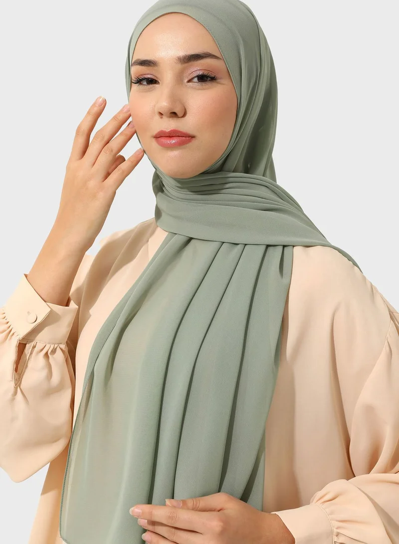 Tuva Shawl by Modanisa Chiffon Lightweight Scarves