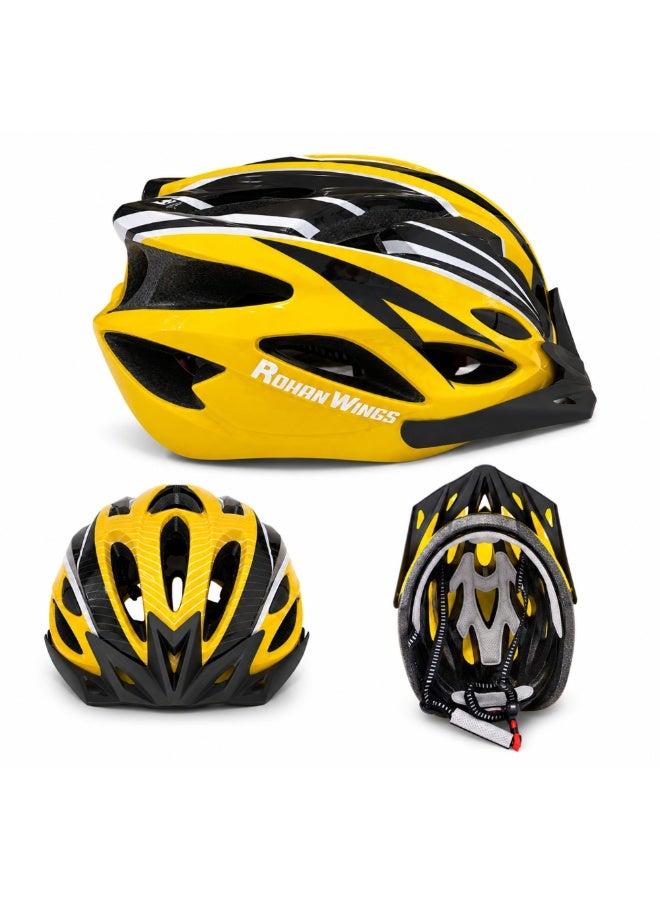 Rohan Wings Sporty Helmet for Bicycle & E-Scooters Lightweight Adjustable Safety Helmet with Air Vents - Image 3