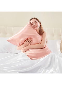 GO WELL Go well Satin Bonnet for Curly Hair with Free Silk Satin Pillow Covers and Scrunchies | Silk Bonnet for Hair|Best Gift Combo of Pack of 2 Satin Pillowcases with 3 Silk Scrunchies HairCap (peach)  - Image 4