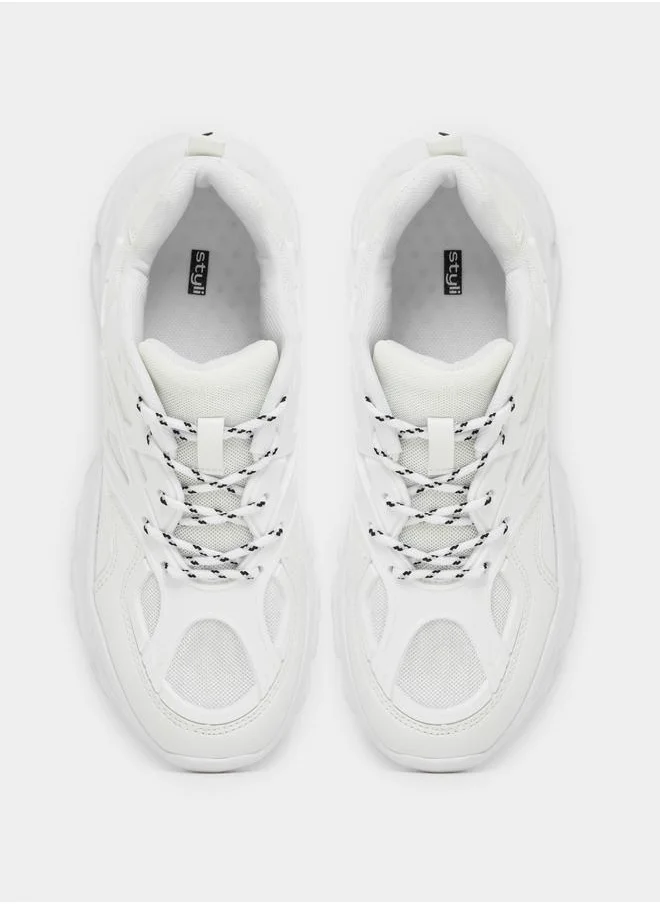 Styli Super Chunky Web Design Sneakers