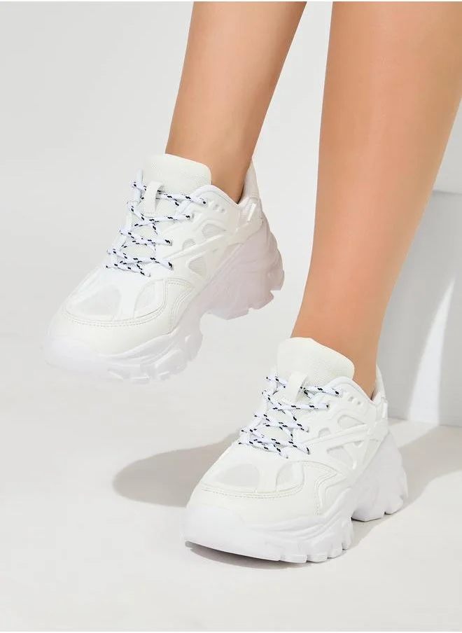 Styli Super Chunky Web Design Sneakers