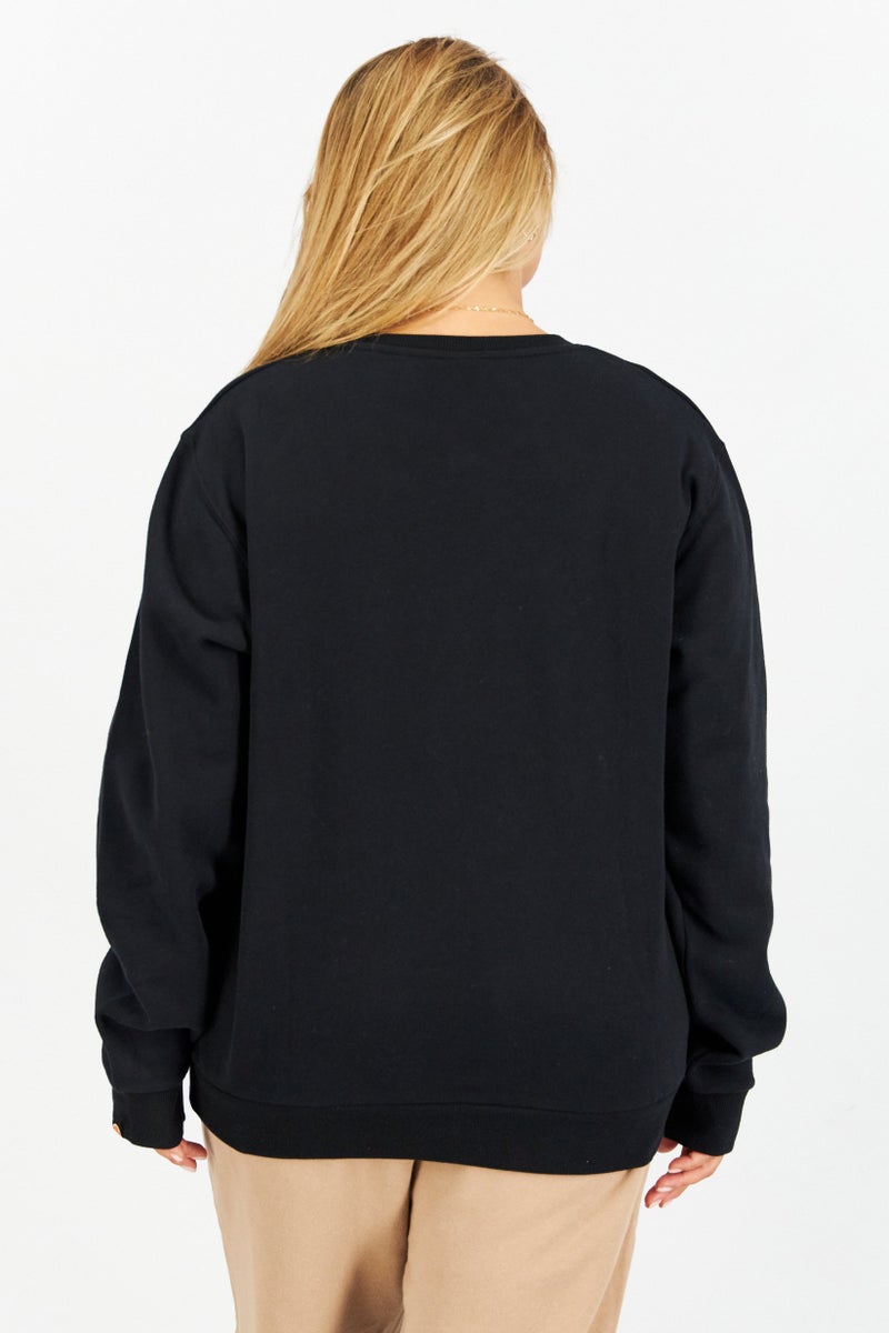 Ellesse ملابس رياضية نسائية بأكمام طويلة مناسبة، سويت شيرت خارجي، مجموعة سوداء - Image 3