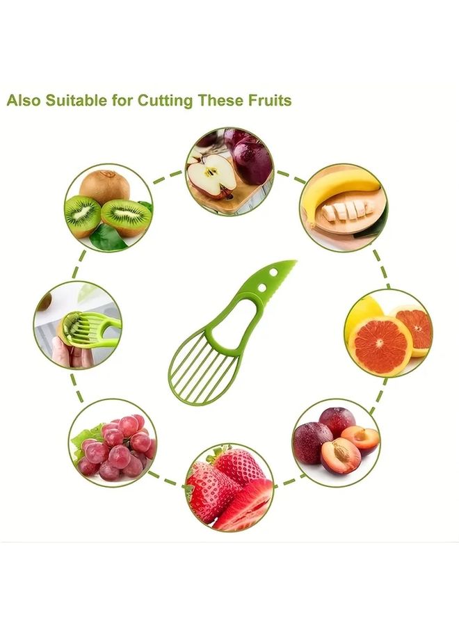 Blue Avocado Slicer Peeler Corer Fruit Tool 1pc - Image 2