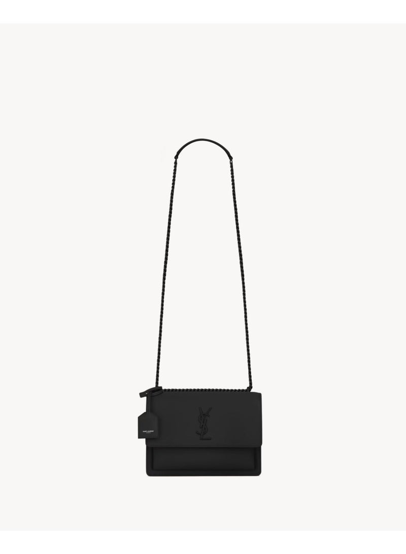 Classic YSL Style Smooth Leather Flap Bag – Luxury Chain Shoulder Crossbody Handbag for Women – Elegant Magnetic Closure Daily Office & Travel Bag - Image 1