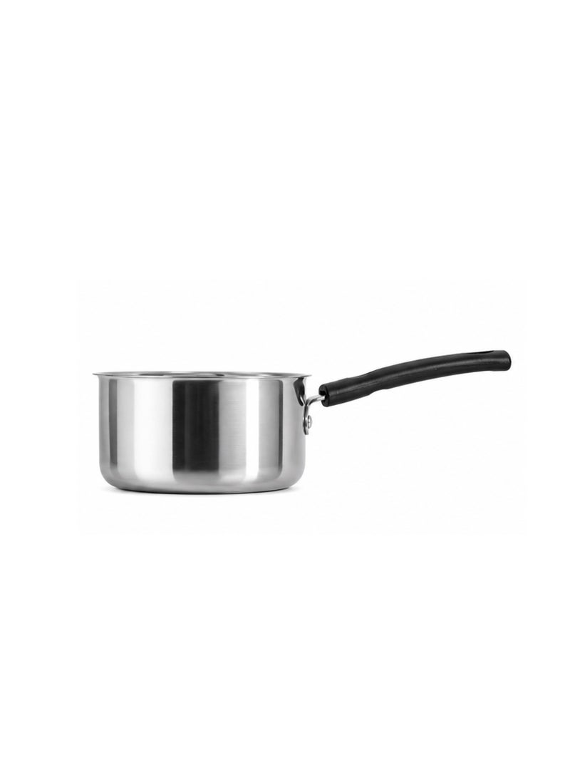 Bisbell 18 cm Stainless Steel Saucepan, 2L Capacity with Ergonomic Riveted Handle, Induction-Compatible Cooking Pot for Sauces, Soups, Milk & Everyday Use - Image 4