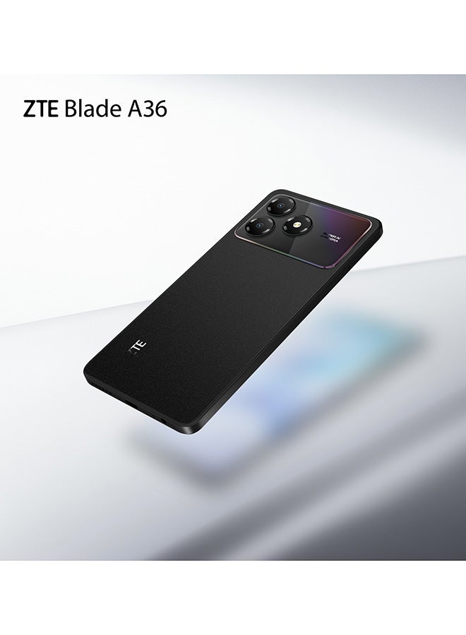 زد تي اي بليد A36 ثنائي الشريحة نبيولا أسود 4GB+8GB RAM 128GB 4G - نسخة الشرق الأوسط - Image 3