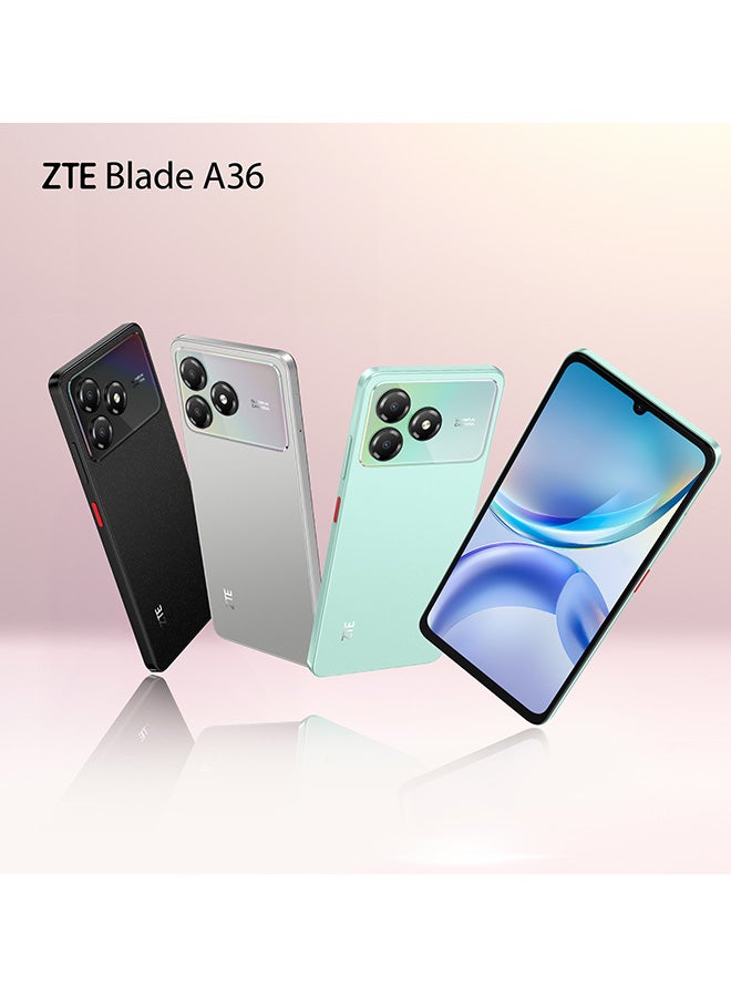 زد تي اي بليد A36 ثنائي الشريحة نبيولا أسود 4GB+8GB RAM 128GB 4G - نسخة الشرق الأوسط - Image 5