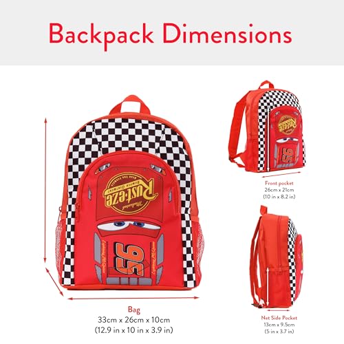 Disney Cars Backpack | Boys Backpacks for School | Lightning McQueen School Bag for Kids - Image 4